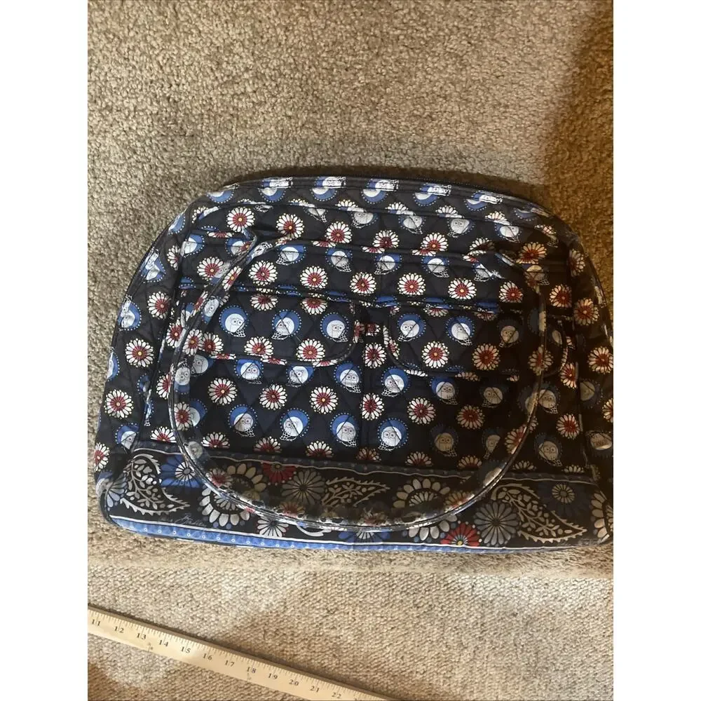 VERA BRADLEY SHERRY PURSE HANDBAG NIGHT OWL RETIRED